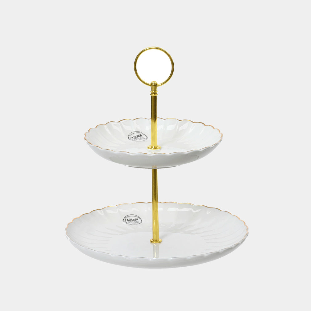 Corolla Gold - 2 Tier Cake Stand