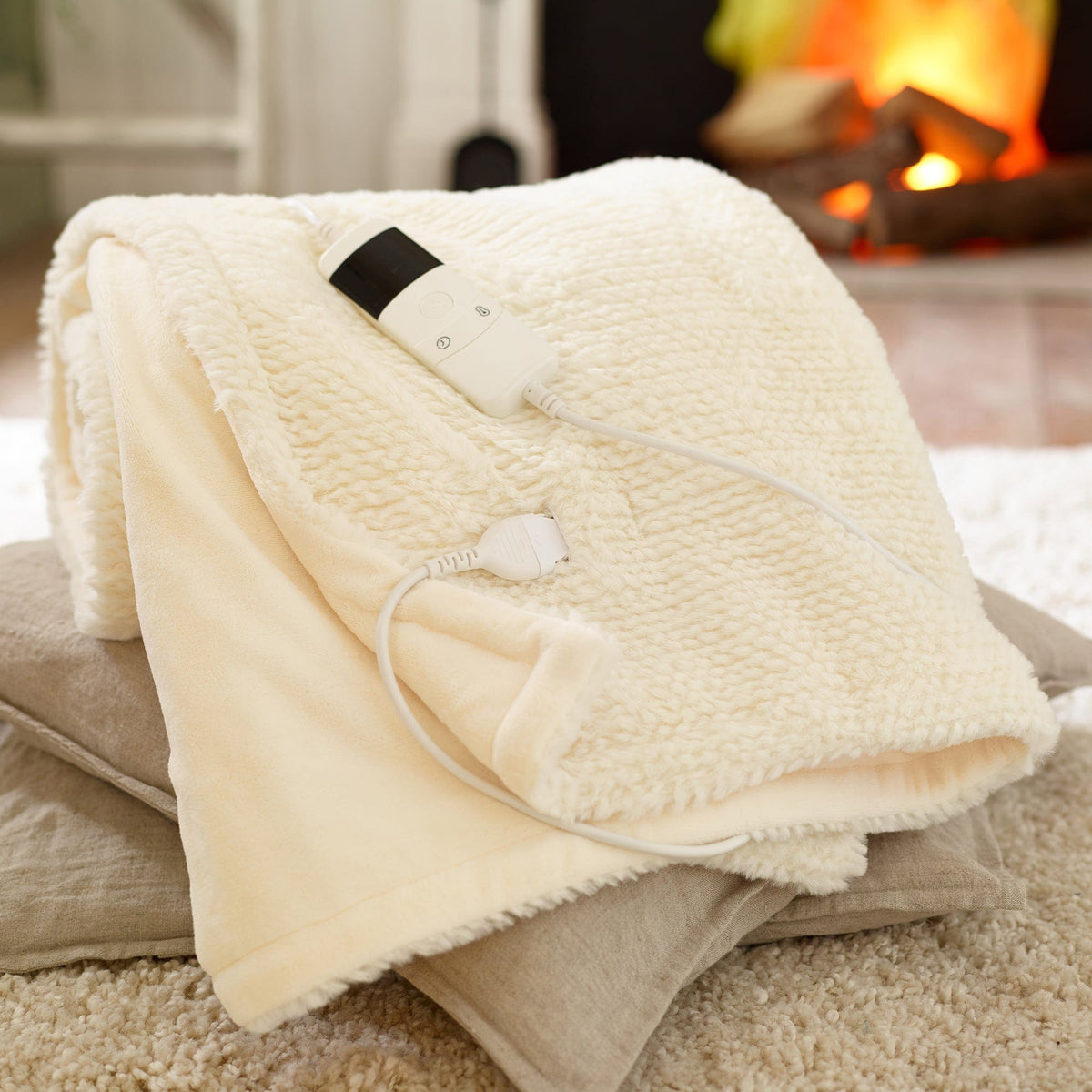 Morton Cream - Electric Blanket 140x180cm