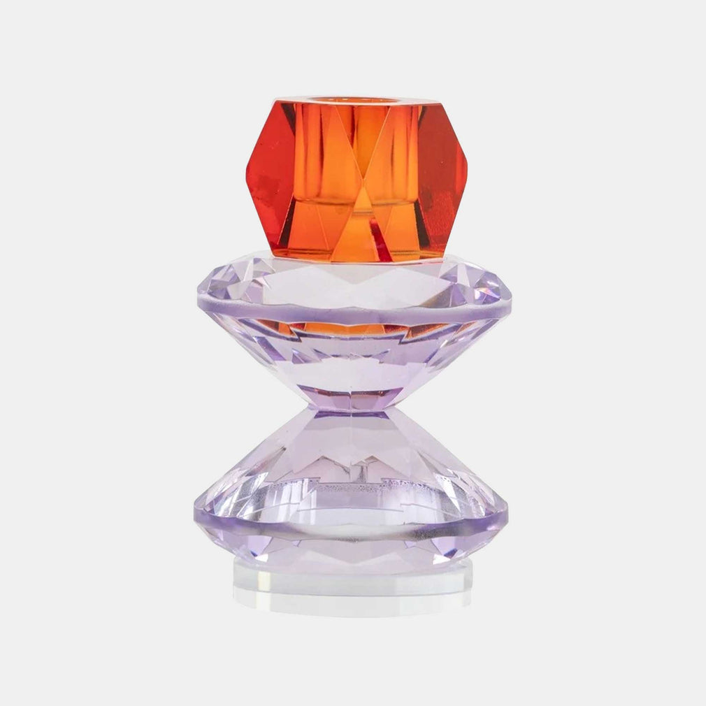 Yalena - Small Crystal Candle Holder