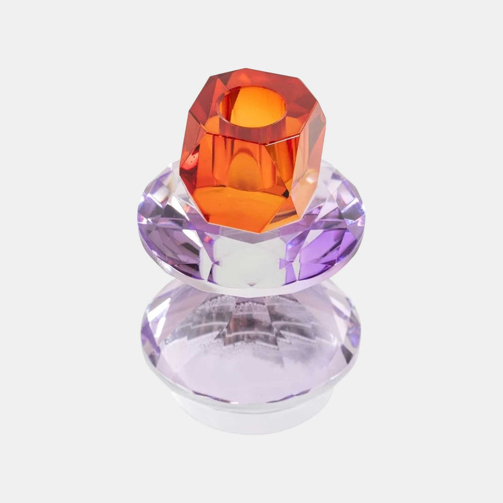 Yalena - Small Crystal Candle Holder