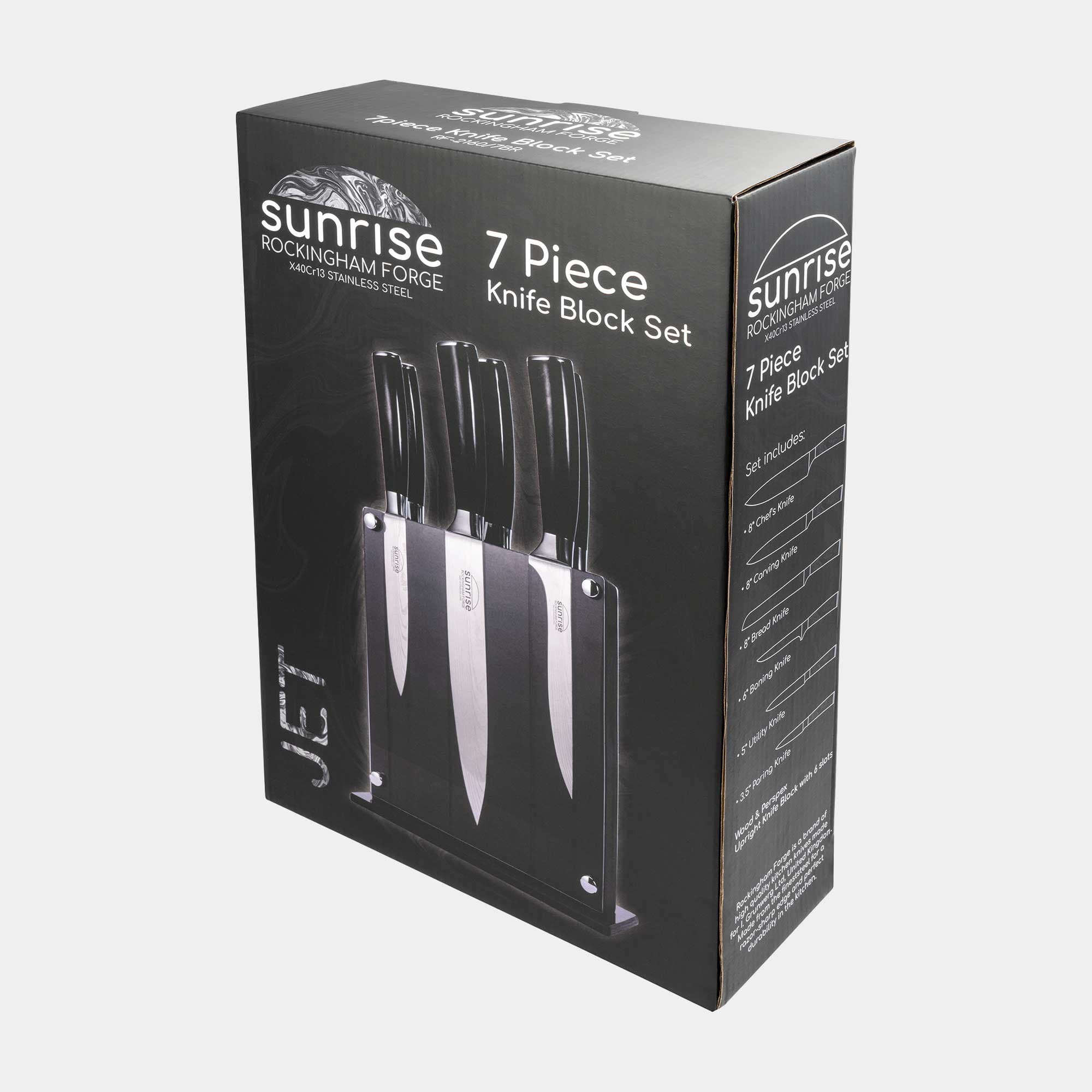 Sunrise Jet - 7 Piece Knife Block Set