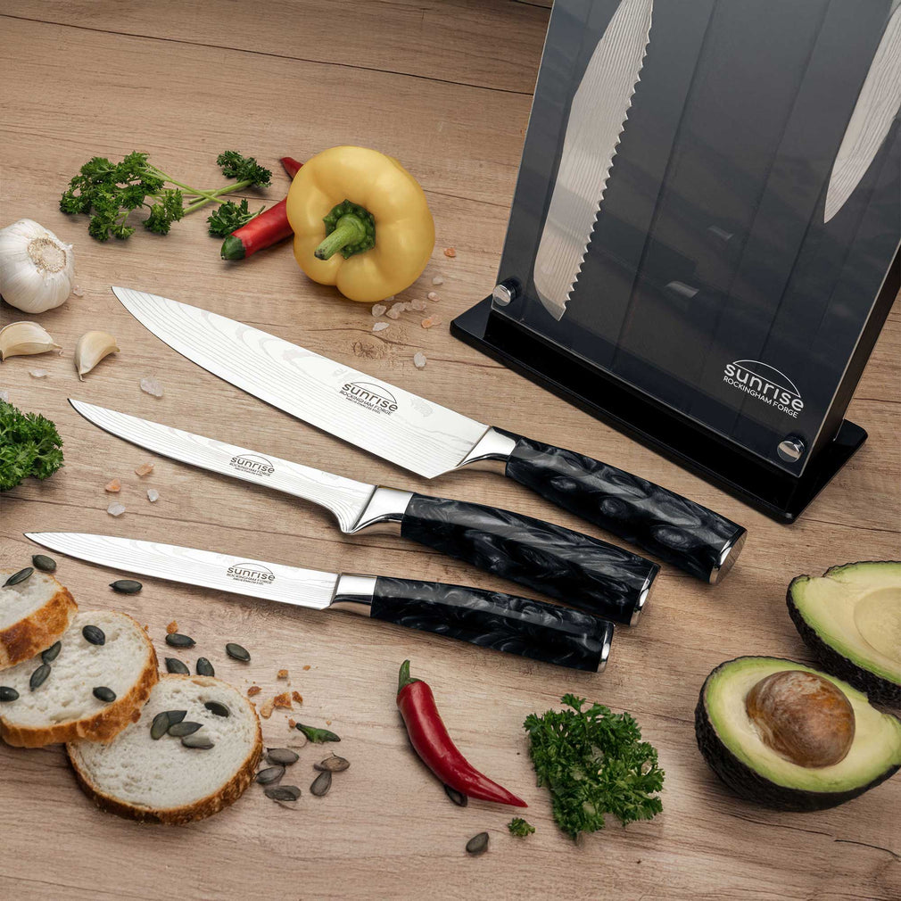 Sunrise Jet - 7 Piece Knife Block Set
