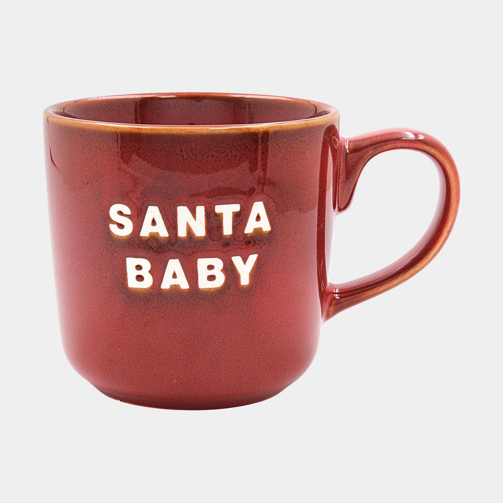Festive 'Santa Baby' Mug Red