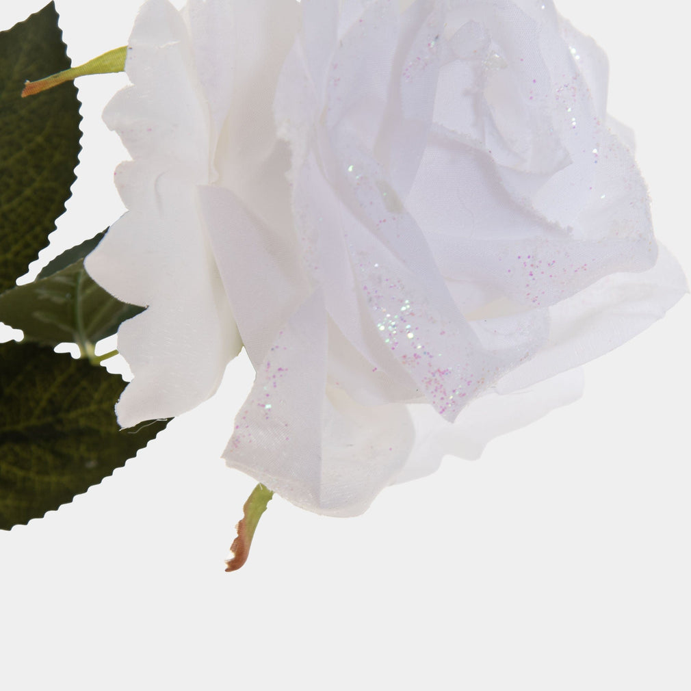 Artificial Plant - Sparkling Rose, White