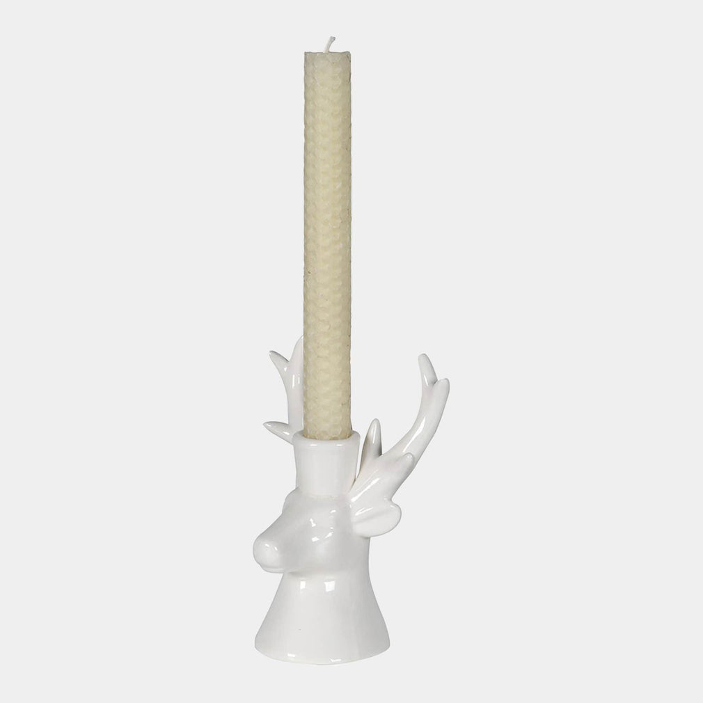 Christmas - White Candle Holder