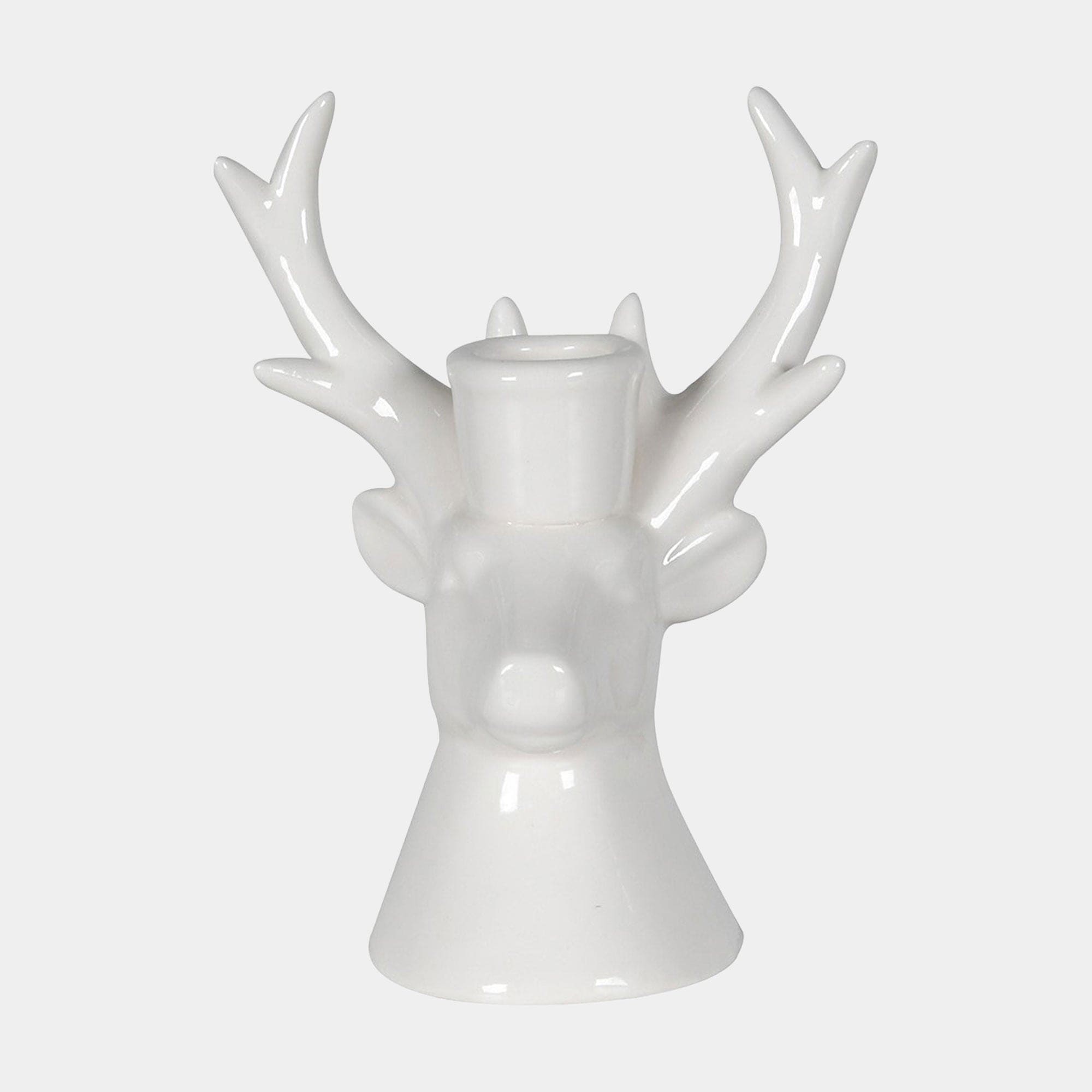 Christmas - White Candle Holder