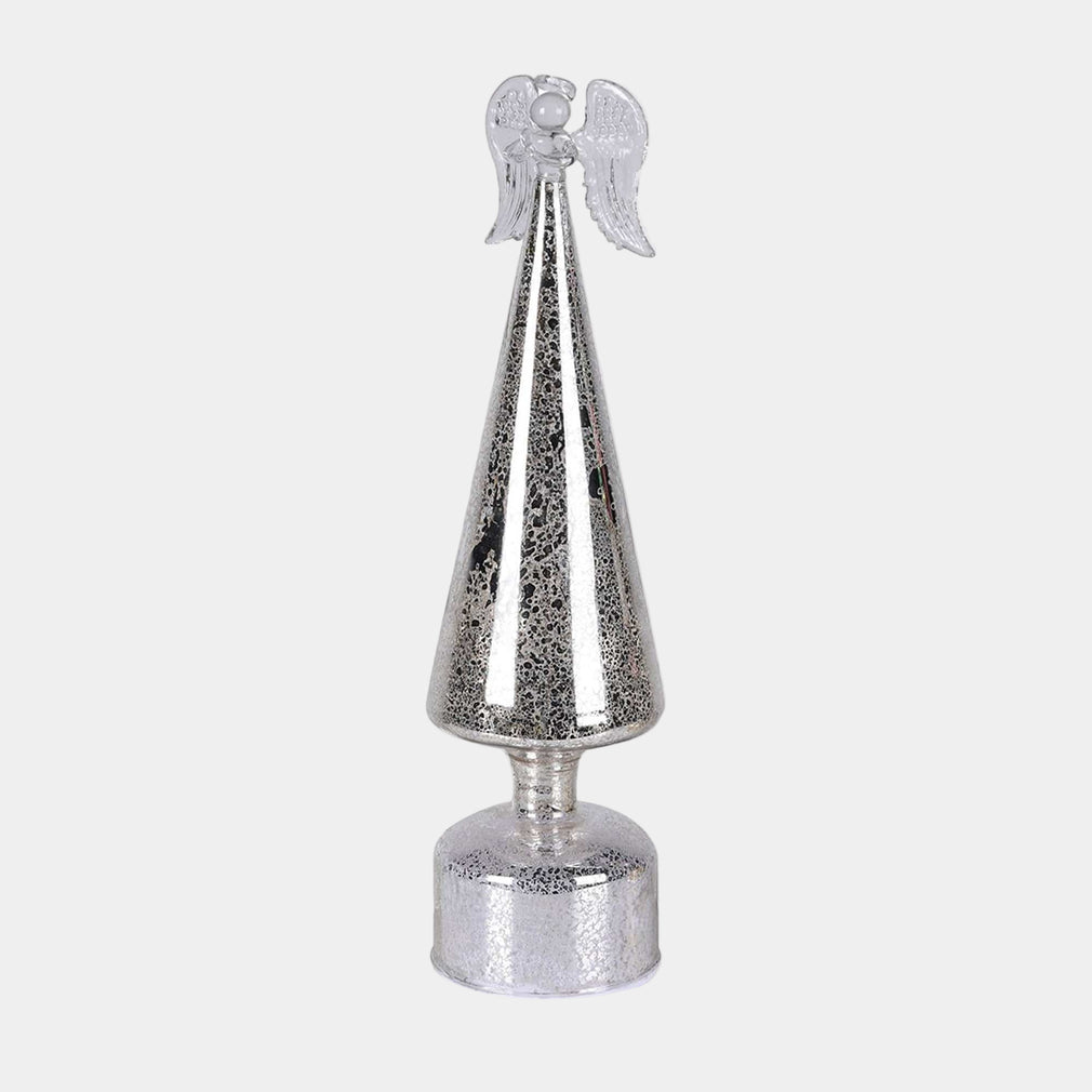 Christmas Ornament - Rotating Silver Angel