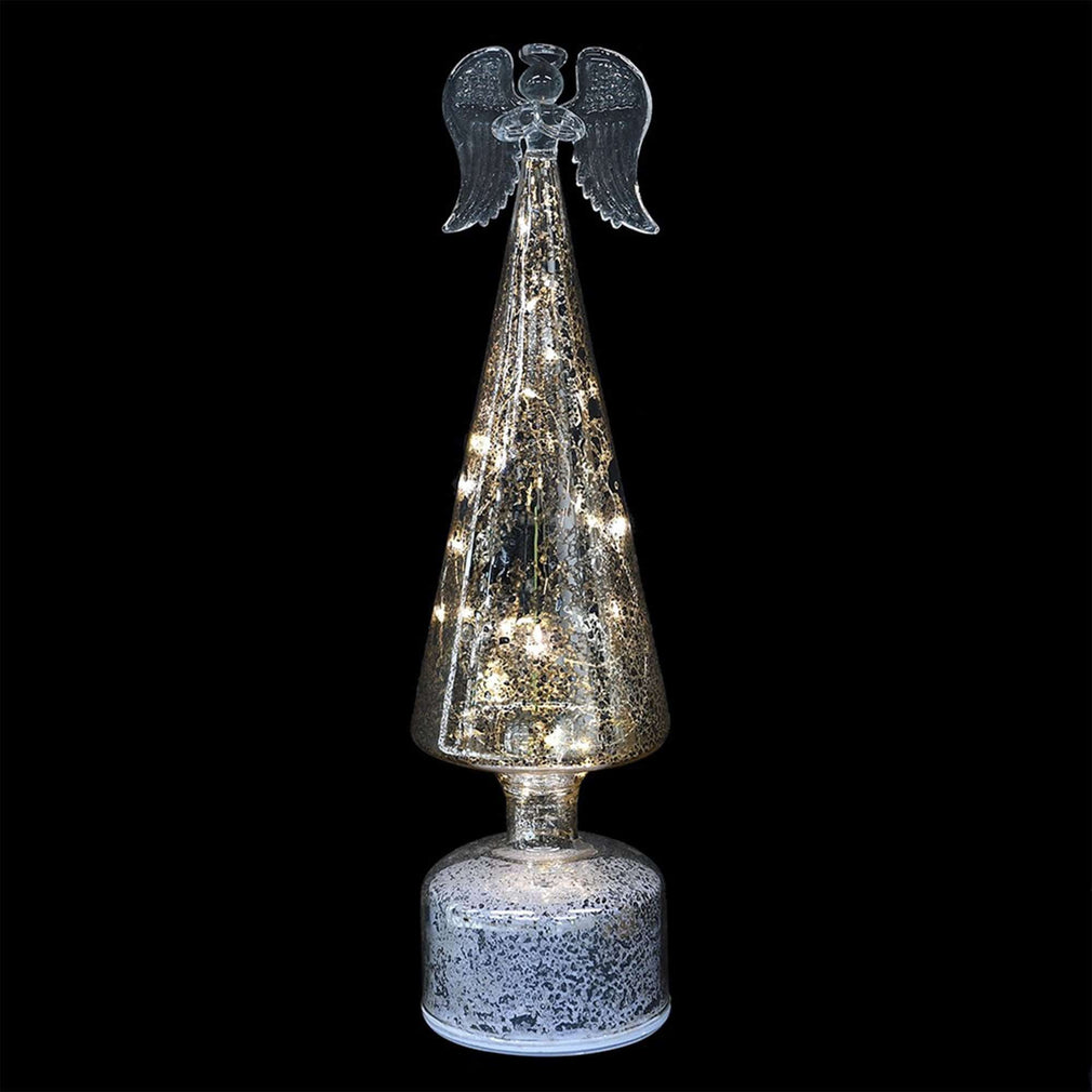 Christmas Ornament - Rotating Silver Angel