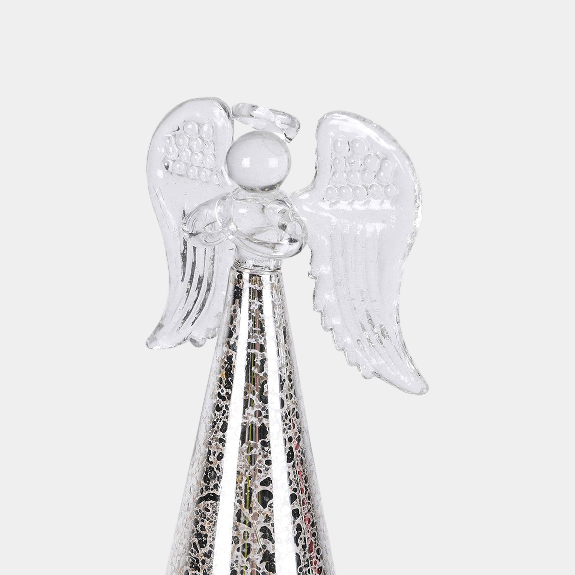 Christmas Ornament - Rotating Silver Angel