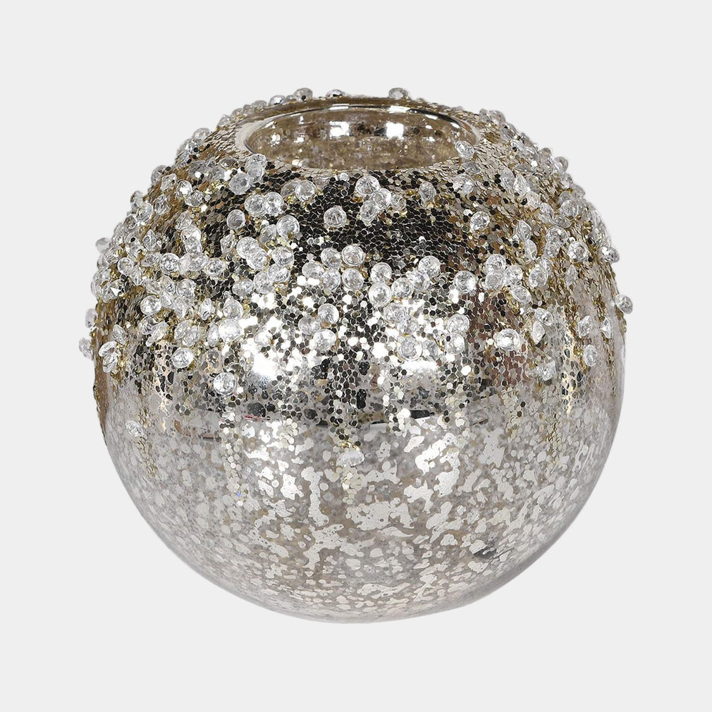 Icicle - Silver Candle Holder