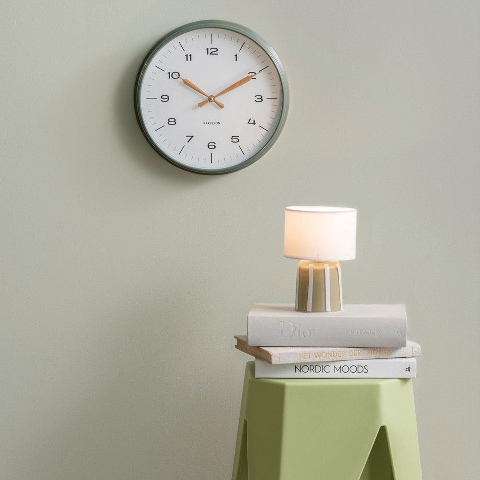 Modern Factory - Green Wall Clock