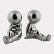 Joey Bookend - Set of 2 Chrome