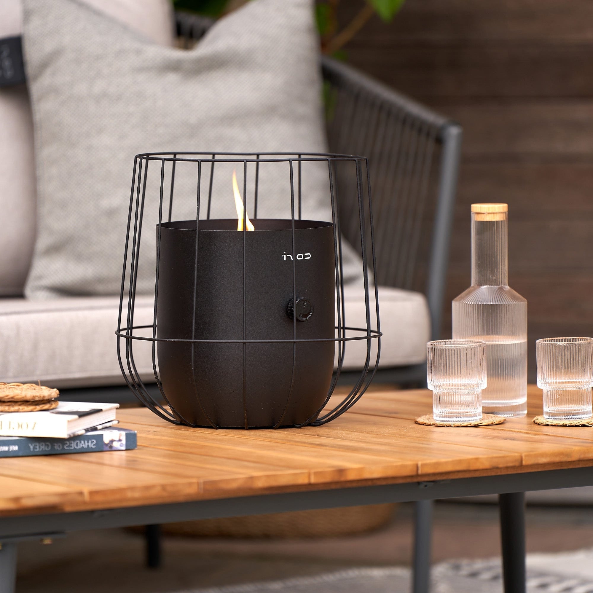 Cosiscoop Black - Garden Lantern, Basket