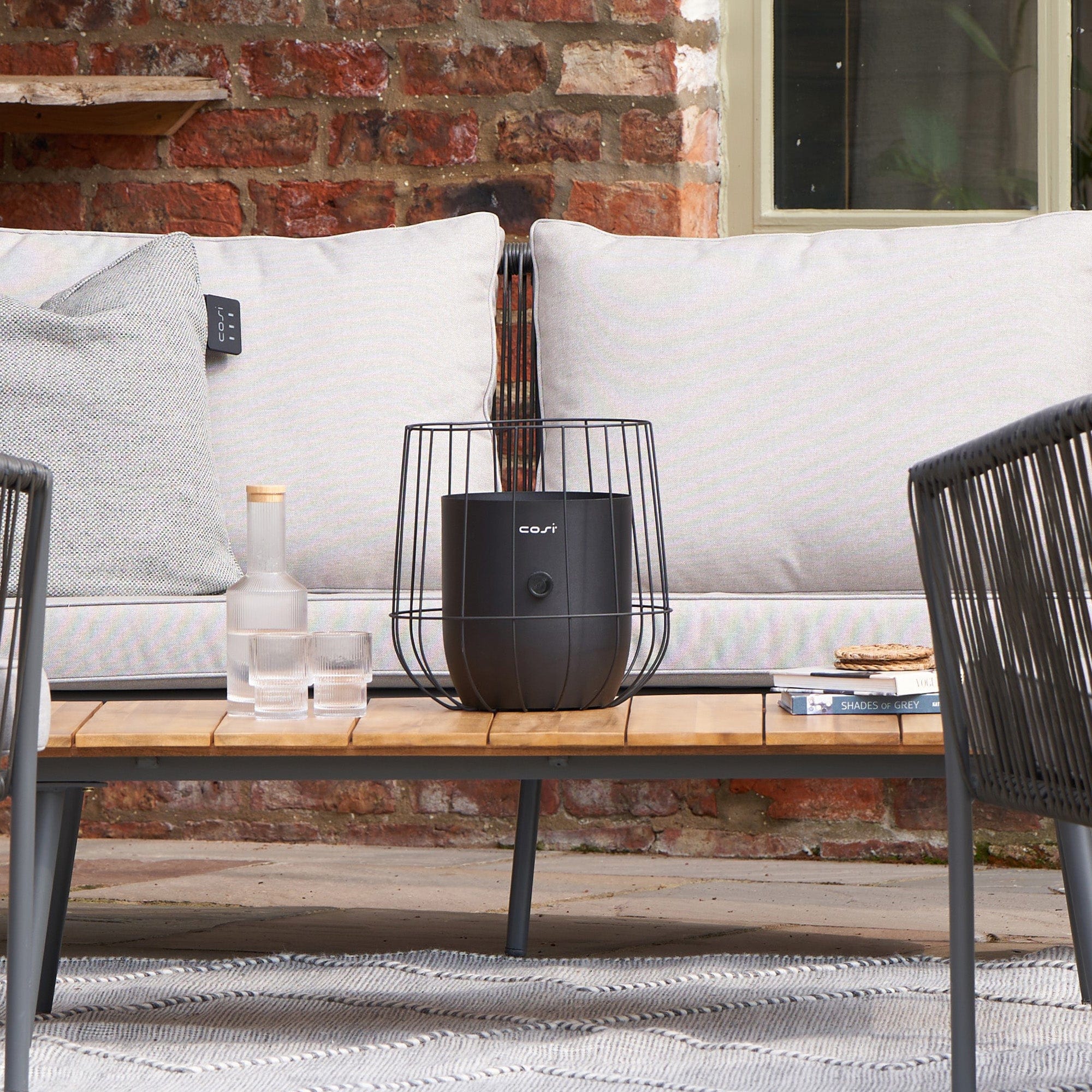 Cosiscoop Black - Garden Lantern, Basket
