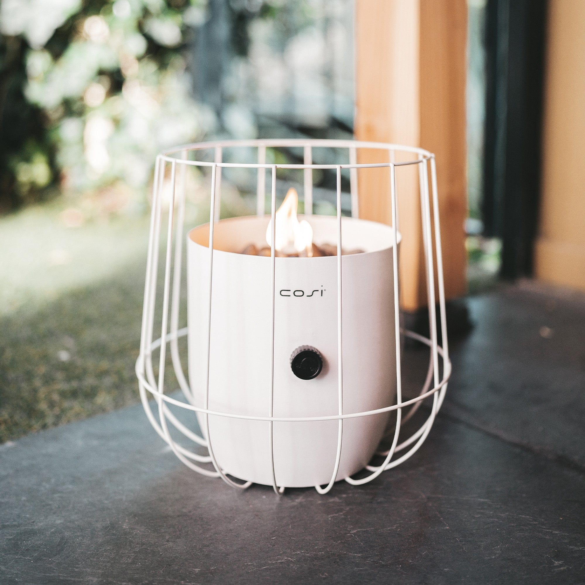 Cosiscoop White - Garden Lantern, Basket