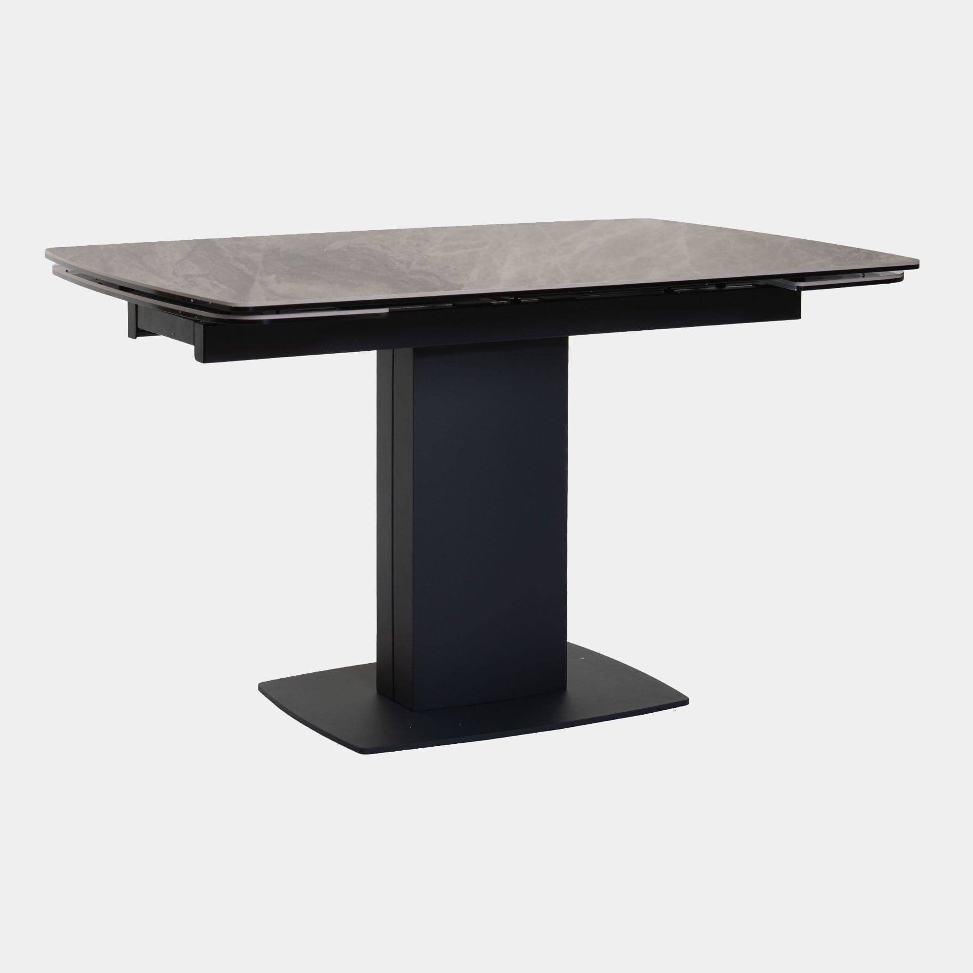 130cm Extending Dining Table With Grey Ceramic Top