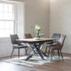 Matera - 160cm Extending Dining Table With Oak Effect Ceramic Top