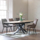 Matera - 160cm Extending Dining Table With Oak Effect Ceramic Top