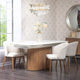 180cm Extending Dining Table With White Ceramic Top