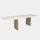 180cm Extending Dining Table With White Marble Effect Ceramic Top