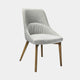 Dining Chair In Light Grey Fabric