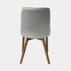 Dining Chair In Light Grey Fabric