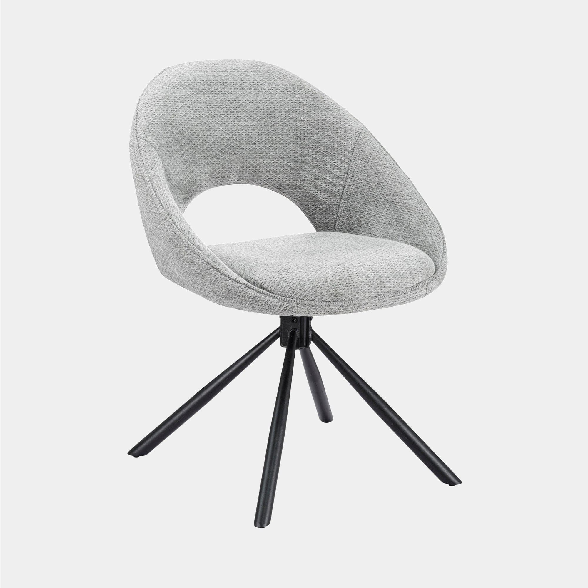 Argento - Dining Chair In Grey Fabric