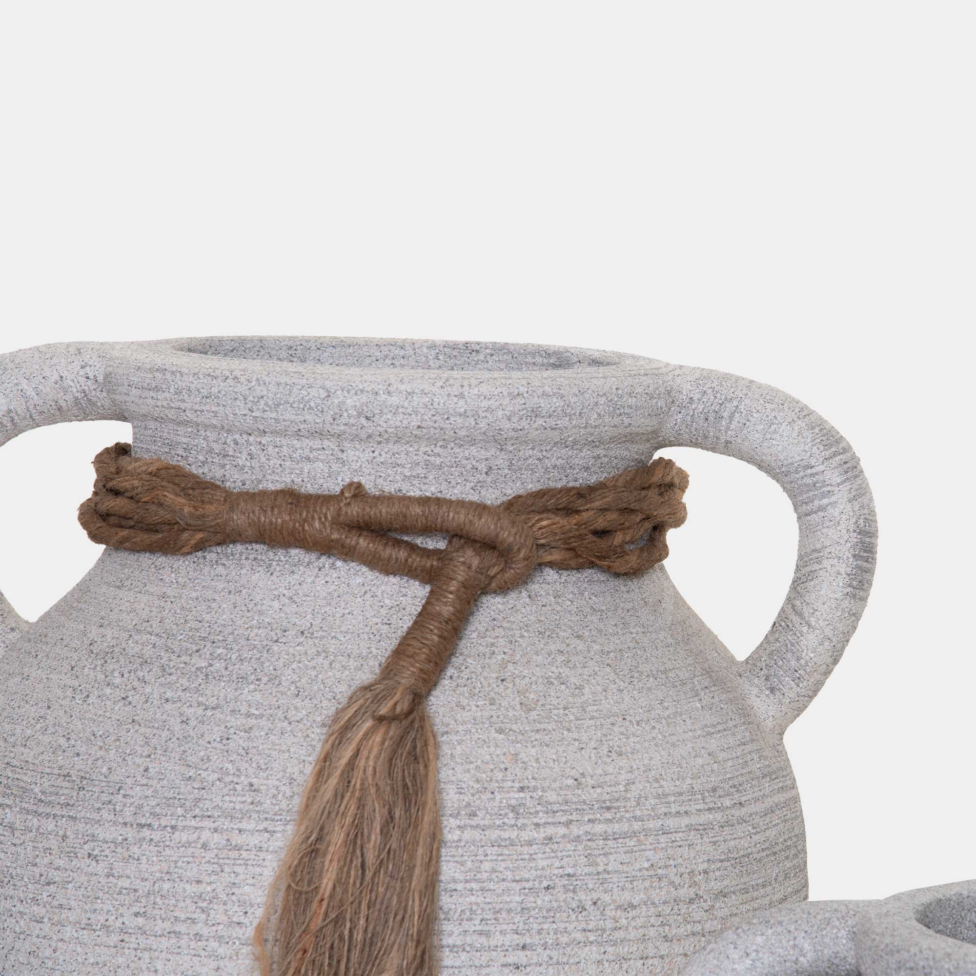 Amphora - Set of 2 Sand Textured Urn Pots