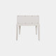 1 Drawer Night Stand In Ivory & Grey Shagreen
