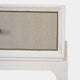 1 Drawer Night Stand In Ivory & Grey Shagreen