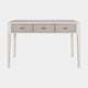 3 Drawer Desk In Ivory & Gre