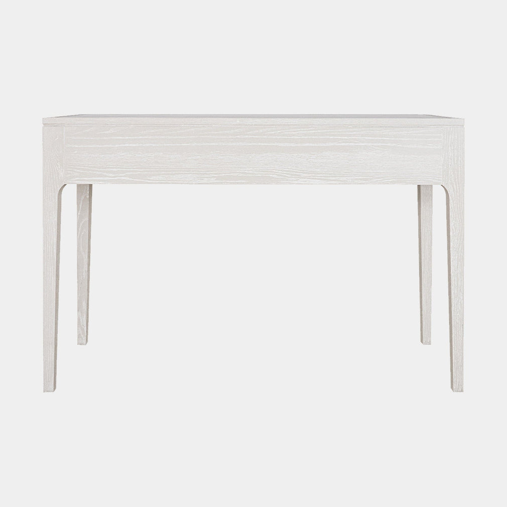3 Drawer Desk In Ivory & Gre
