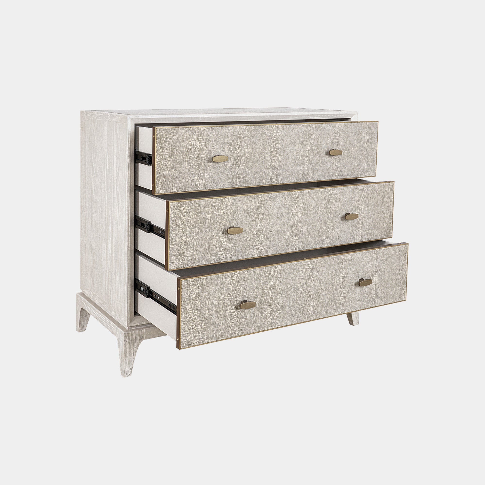 Melody - 3 Drawer Chest In Ivory & Grey