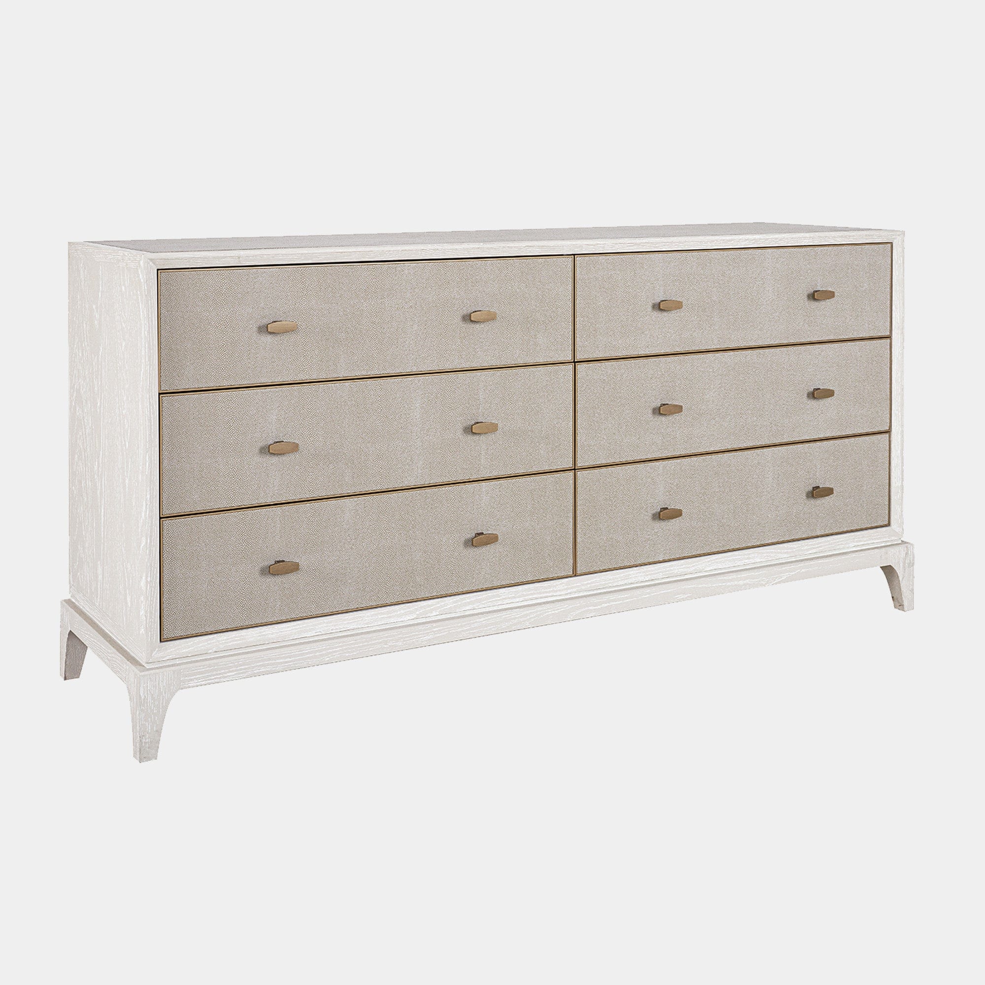Melody - 6 Drawer Chest In Ivory & Grey