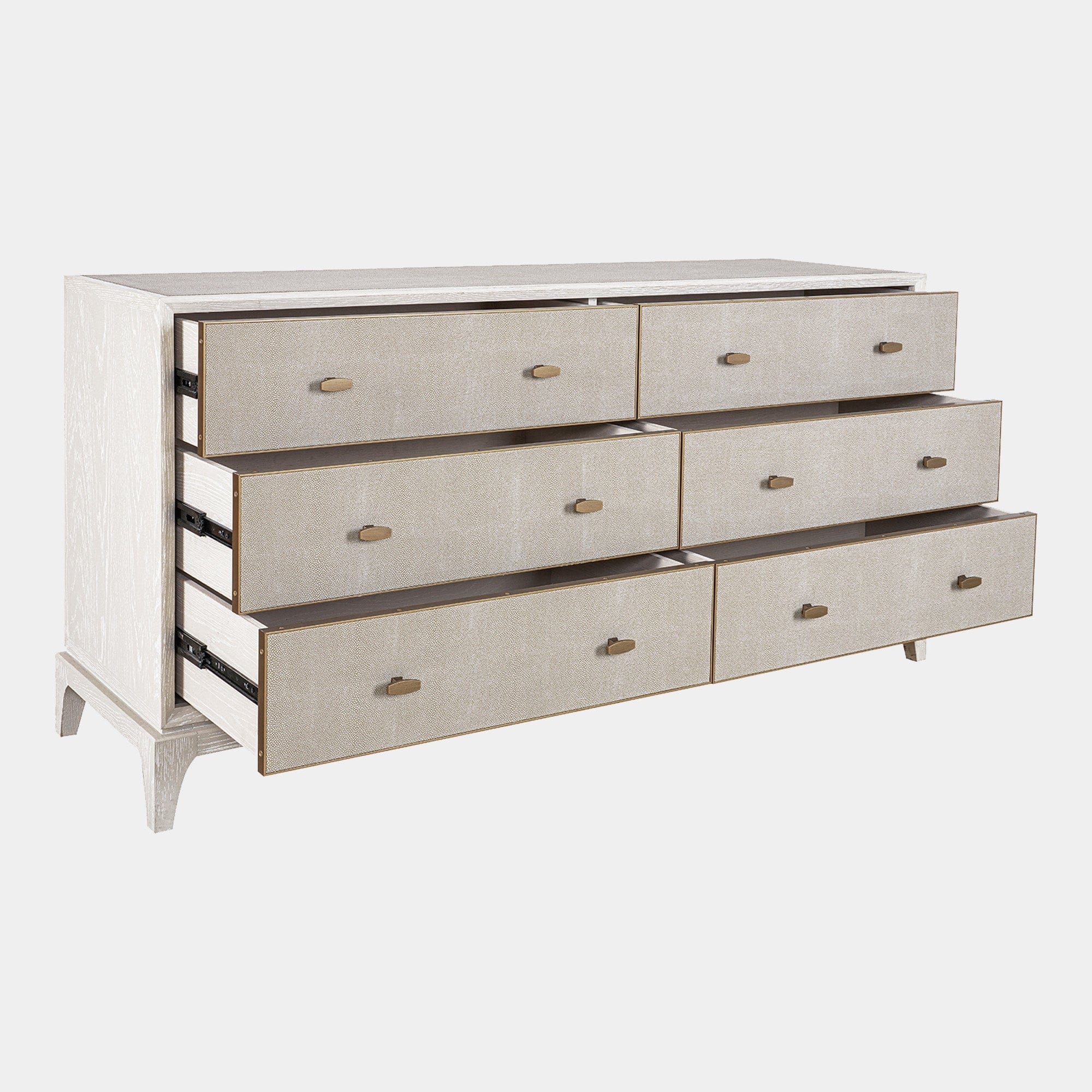 Melody - 6 Drawer Chest In Ivory & Grey