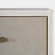 6 Drawer Chest In Ivory & Grey Shagreen