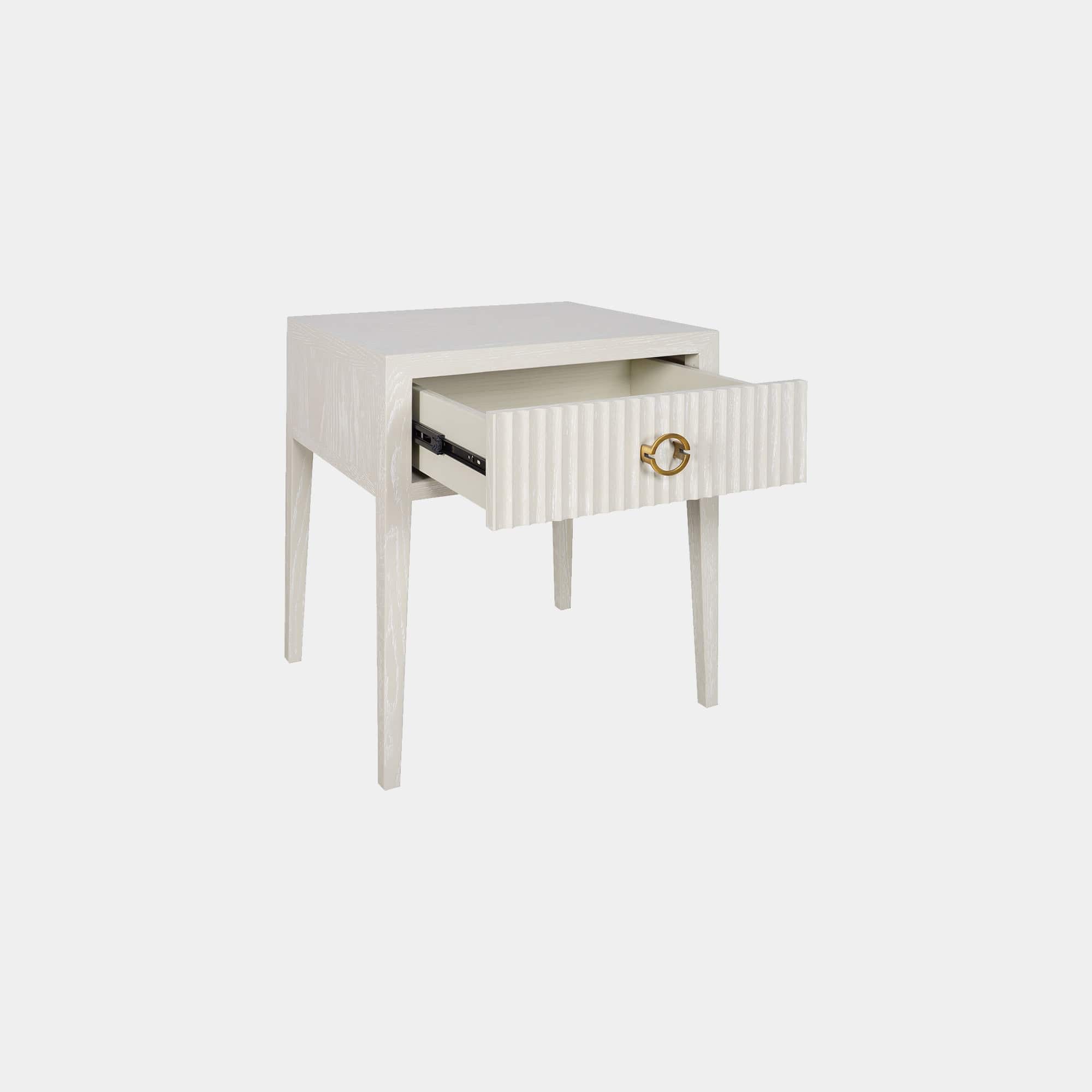 Aria - 1 Drawer Night Stand In Ivory