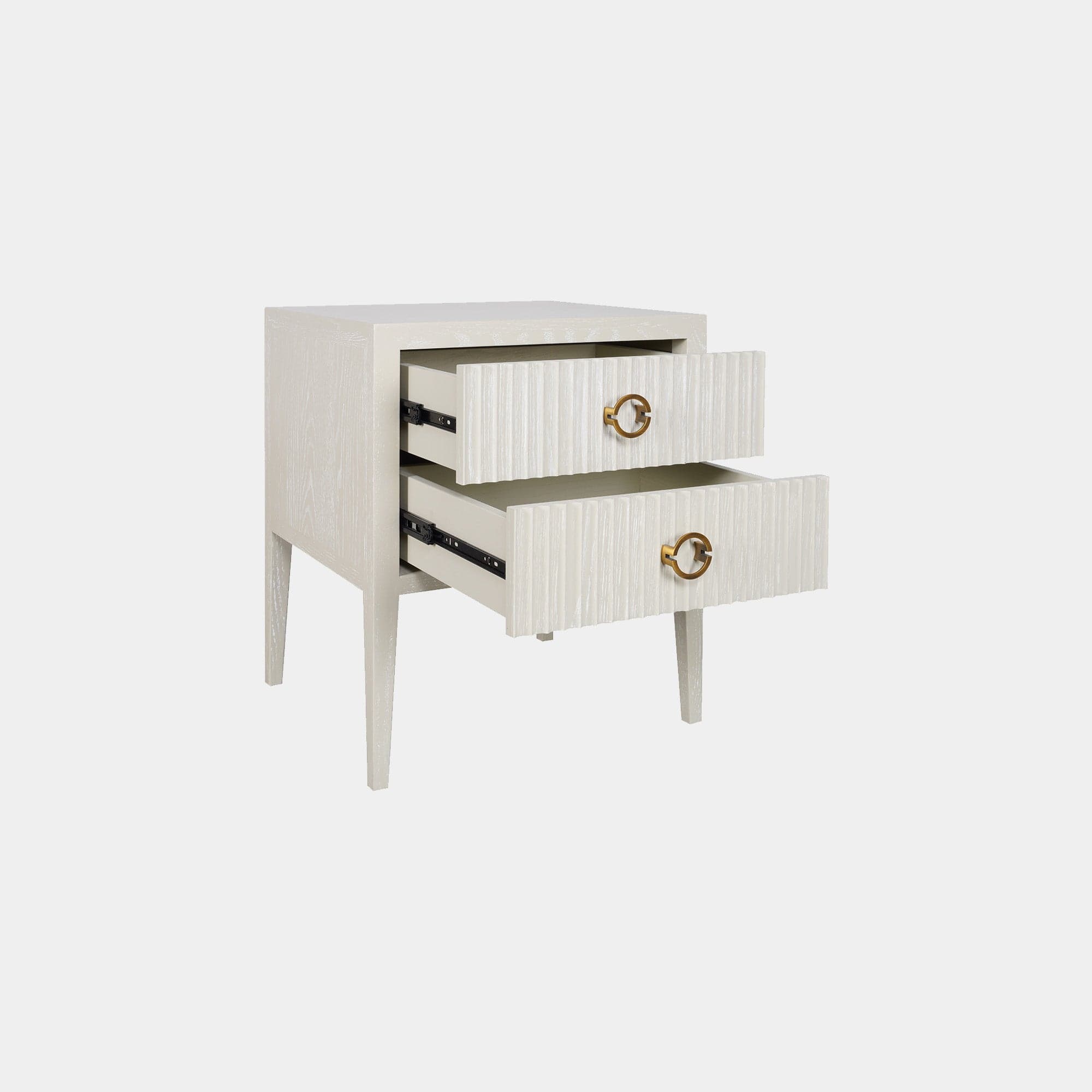 Aria - 2 Drawer Night Stand In Ivory