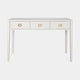 Aria - 3 Drawer Desk In Ivory