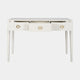 Aria - 3 Drawer Desk In Ivory