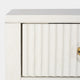 Aria - 3 Drawer Desk In Ivory