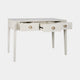 3 Drawer Desk In Ivory