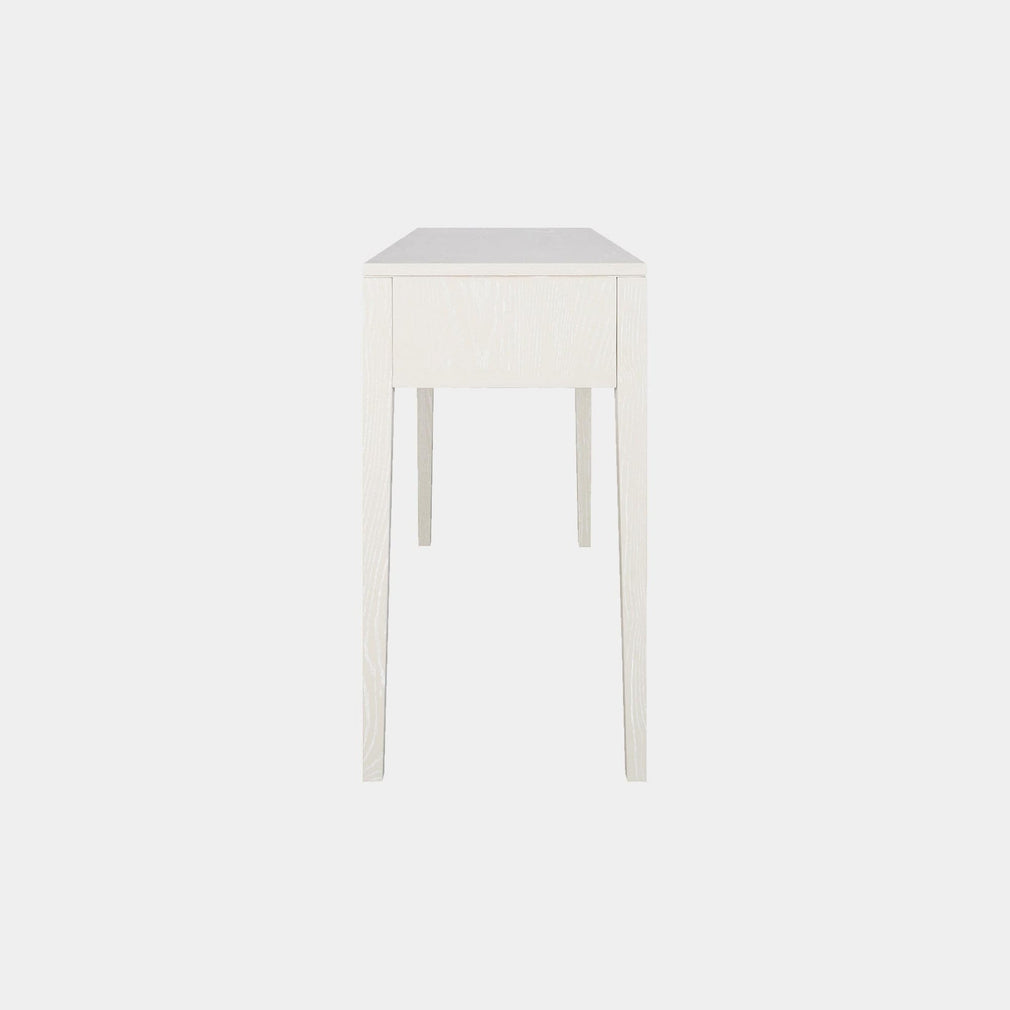 3 Drawer Desk In Ivory