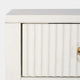 3 Drawer Desk In Ivory