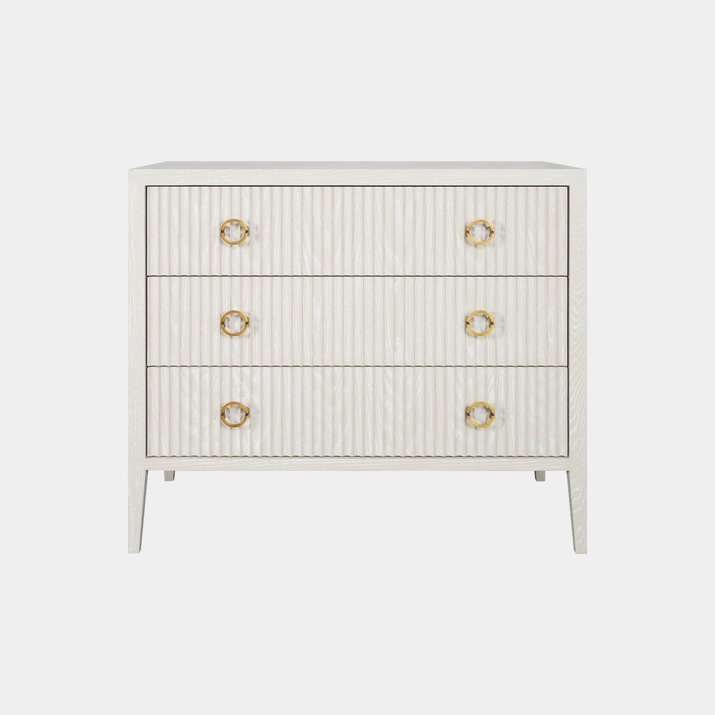 3 Drawer Chest In Ivory