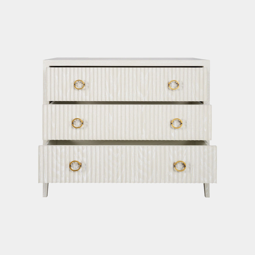 3 Drawer Chest In Ivory