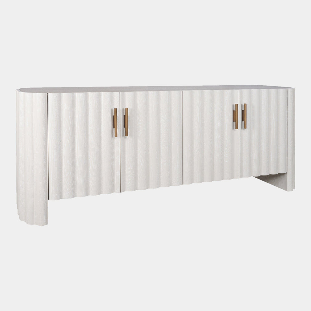 Harmony - 4 Door Sideboard In Ivory & Grey