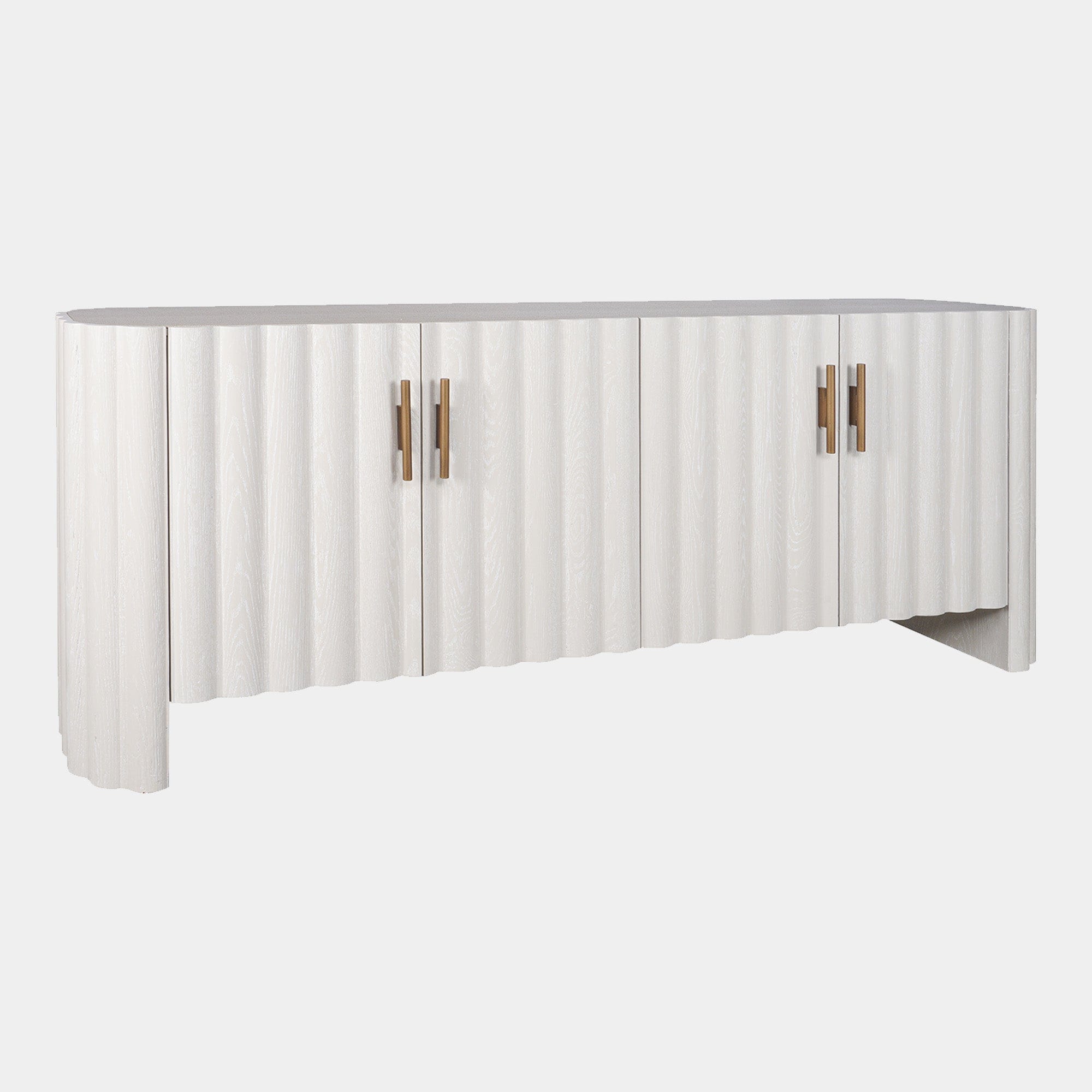 Harmony - 4 Door Sideboard In Ivory & Grey