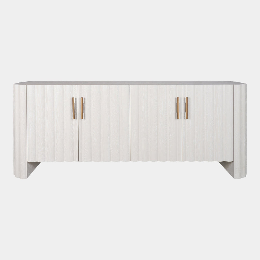Harmony - 4 Door Sideboard In Ivory & Grey