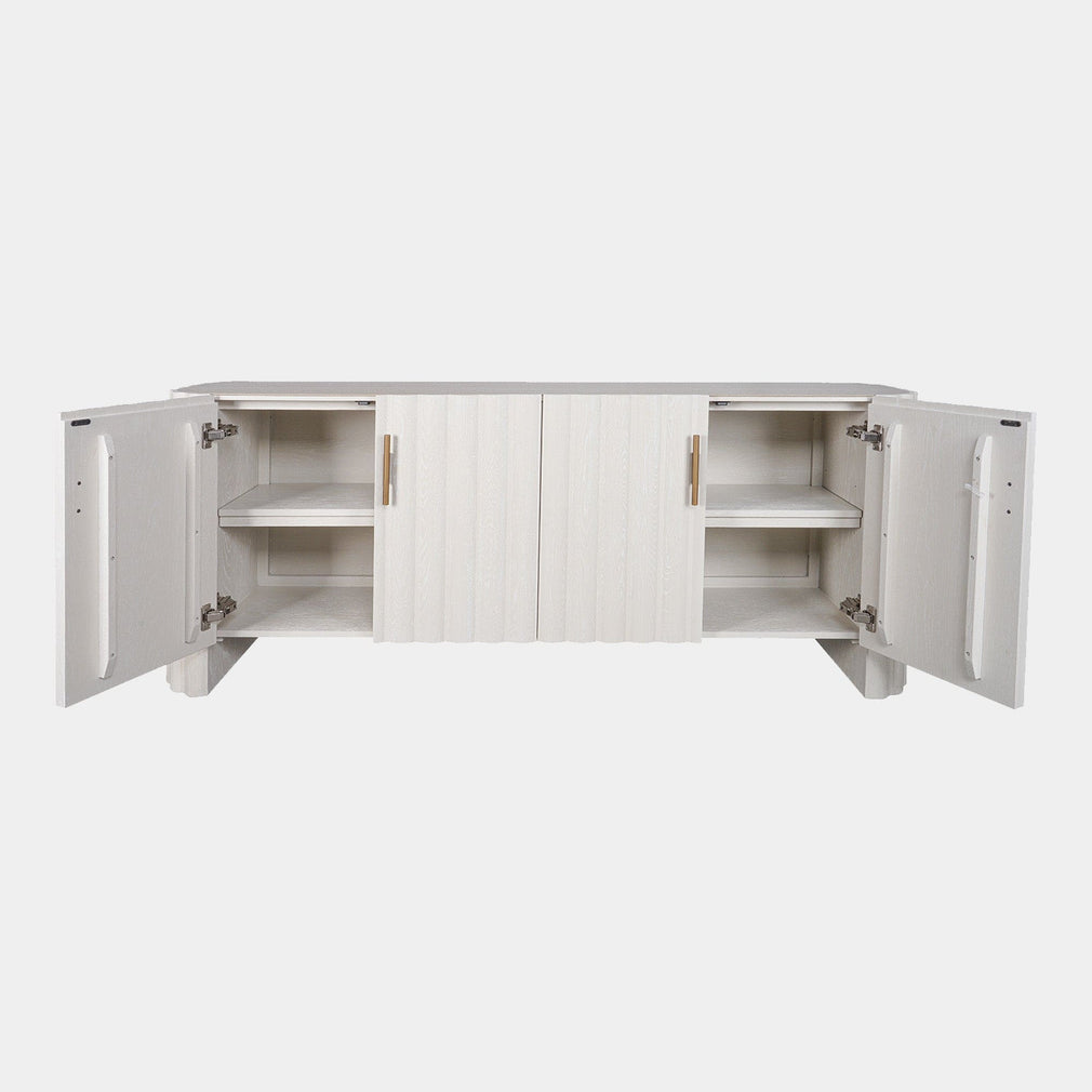 Harmony - 4 Door Sideboard In Ivory & Grey